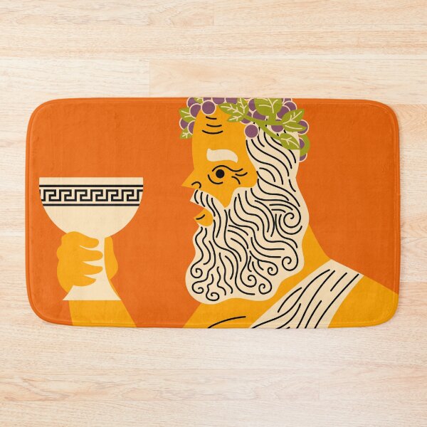 Item preview, dionysus greek god of wine drinking from a big goblet designed and sold by matintheworld ( delcarmat ).