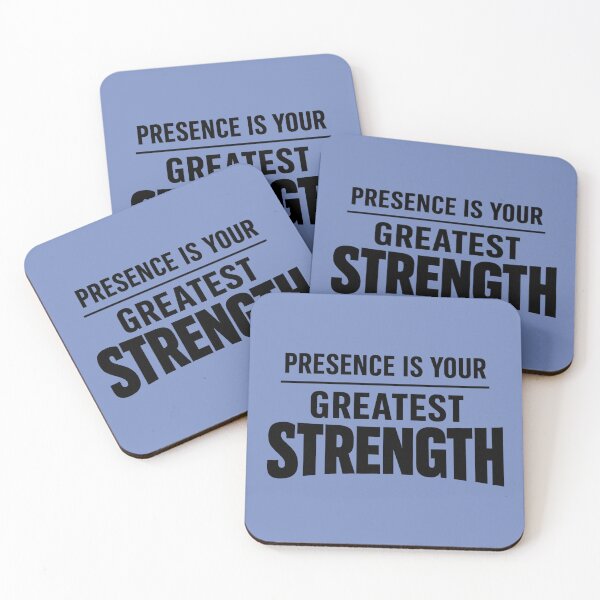 Item preview, Presence Is Your Greatest Strength | Motivational Typography Quote | Mindfulness & Self Growth designed and sold by DesignHouse07.