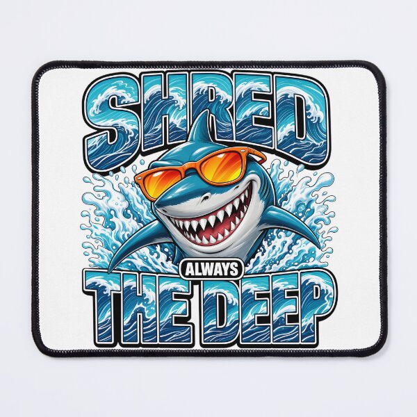 Item preview, Shred The Deep Funny Shark designed and sold by DestenyStore.