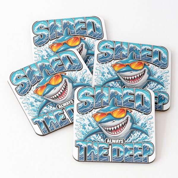 Item preview, Shred The Deep Funny Shark designed and sold by DestenyStore.