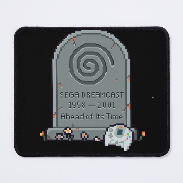 Item preview, Sega Dreamcast RIP 1998-2001 Retro Console Pixel Art Tribute Gaming Nostalgia designed and sold by Gaming Retro.