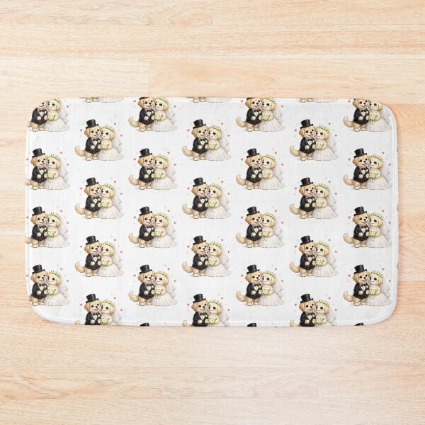 Item preview, Cute Dog Bride and Groom Wedding designed and sold by QuiteOrbit.