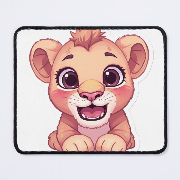 Item preview, Cute Baby Lion Cub Sticker designed and sold by AhiraDesign.