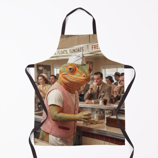 Item preview, Soda Jerk Gecko Serves Up a Chocolate Malt designed and sold by Tridentulus.