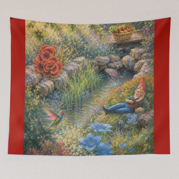 Item preview, Gnome in the Garden designed and sold by RiverDeeDesigns.