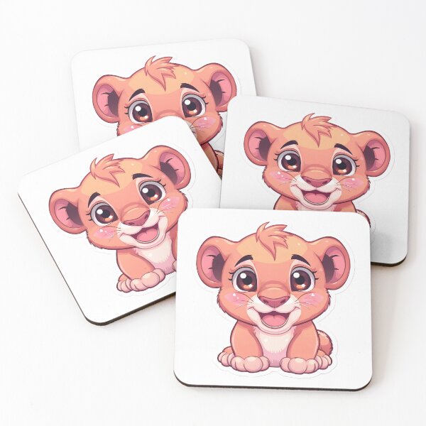 Item preview, Kawaii Chibi Lion Cartoon | Adorable Animal Sticker designed and sold by AhiraDesign.