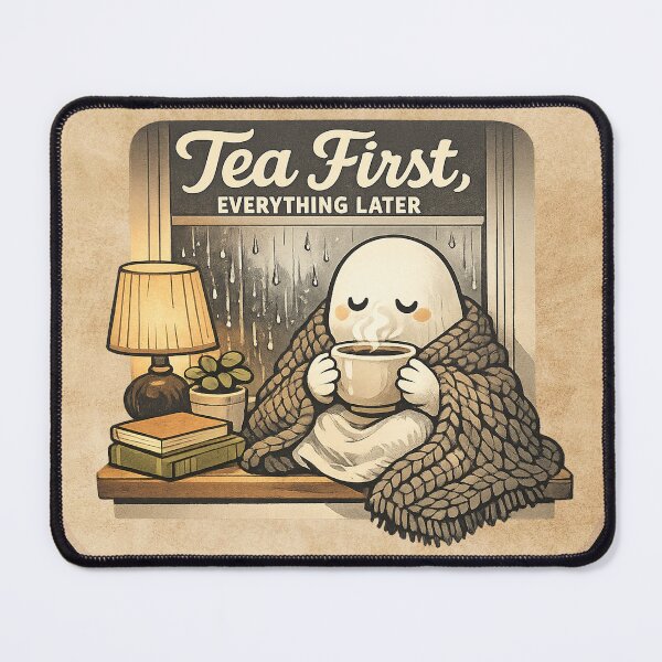 Item preview, Tea First, Everything Later designed and sold by QuietNovaShop.