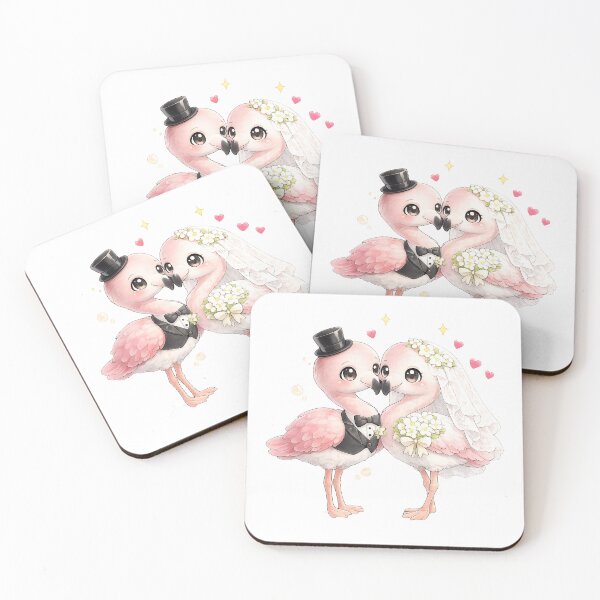 Item preview, flamingo Funny Bride Wedding Matching designed and sold by QuiteOrbit.