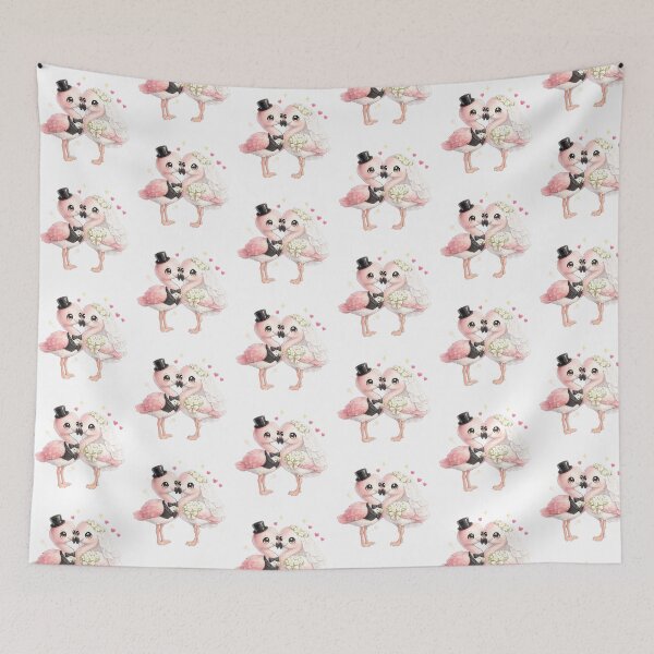 Item preview, flamingo Funny Bride Wedding Matching designed and sold by QuiteOrbit.