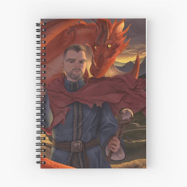 Item preview, Wizard with a Red Dragon and Magic Staff designed and sold by JaybirdArtCreations.