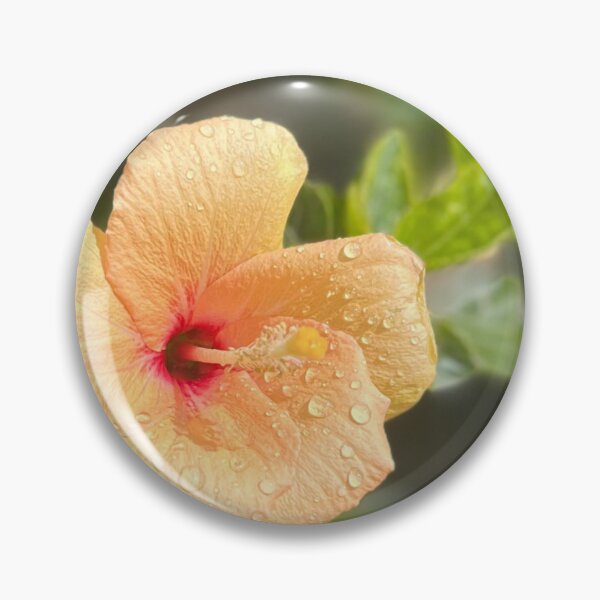 Item preview, Orange Hibiscus with Raindrops Tropical Flower Photography designed and sold by Be Captured by Brittany Emma.