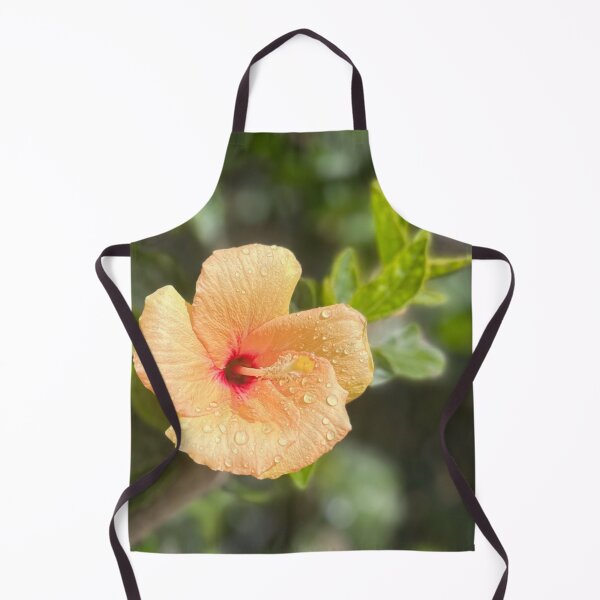 Item preview, Orange Hibiscus with Raindrops Tropical Flower Photography designed and sold by Be Captured by Brittany Emma.