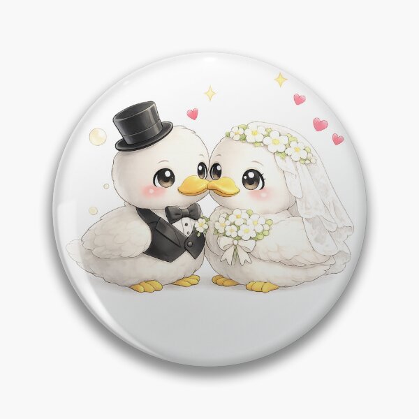 Item preview, Cute Duck Bride and Groom Wedding Matching designed and sold by QuiteOrbit.
