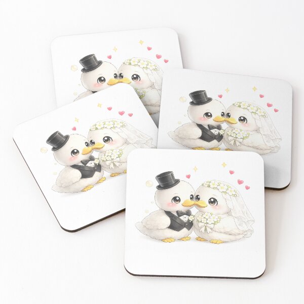 Item preview, Cute Duck Bride and Groom Wedding Matching designed and sold by QuiteOrbit.