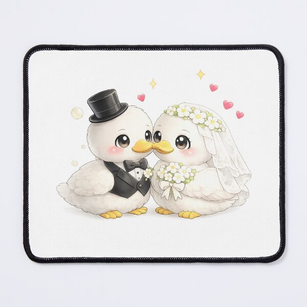 Item preview, Cute Duck Bride and Groom Wedding Matching designed and sold by QuiteOrbit.