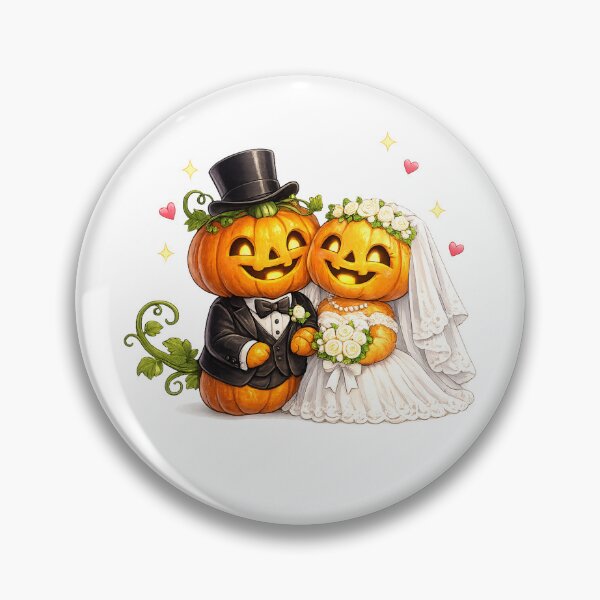 Item preview, Funny pumkin halloween Wedding Matching designed and sold by QuiteOrbit.