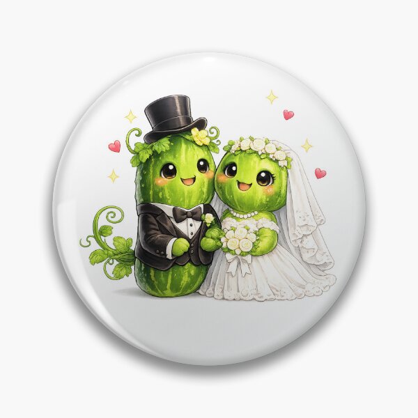 Item preview, Funny cucumber Wedding Matching designed and sold by QuiteOrbit.