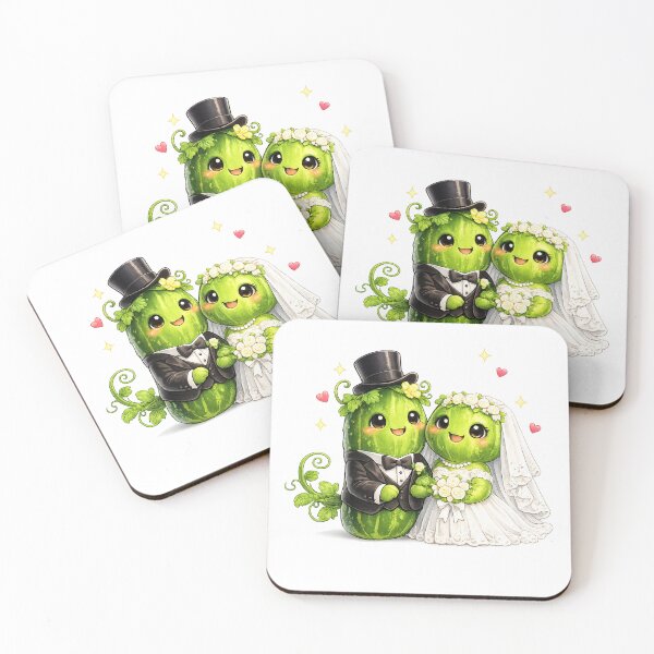 Item preview, Funny cucumber Wedding Matching designed and sold by QuiteOrbit.