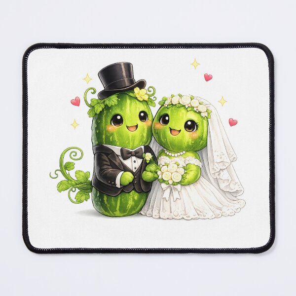 Item preview, Funny cucumber Wedding Matching designed and sold by QuiteOrbit.