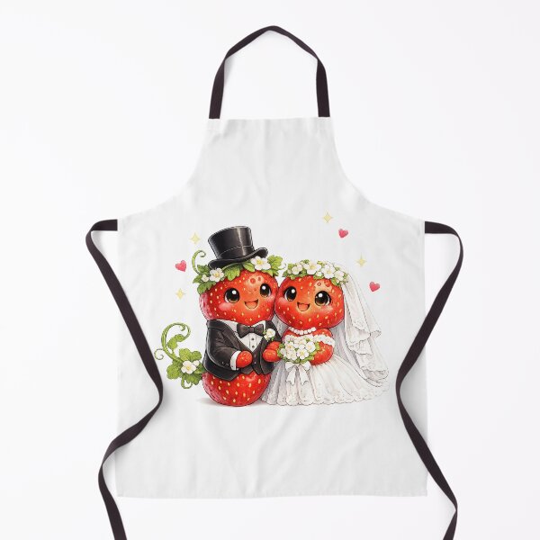 Item preview, Cute strawberry Bride and Groom Wedding designed and sold by QuiteOrbit.