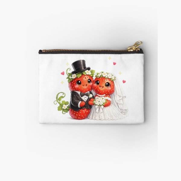 Item preview, Cute strawberry Bride and Groom Wedding designed and sold by QuiteOrbit.
