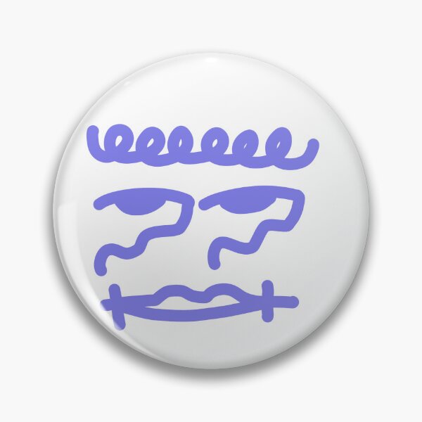Item preview, Purple Abstract Doodle Face – Contemporary Minimalist Line Art designed and sold by felipemaldonadoart.