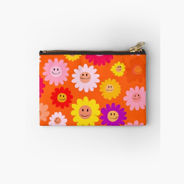 Item preview, 1960's Orange and Yellow Smiley Face Flowers Pattern  designed and sold by DEC02.