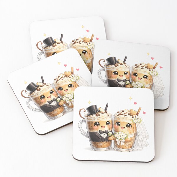 Item preview, Funny Bride and Groom Iced Coffee funny Coffee lover designed and sold by QuiteOrbit.