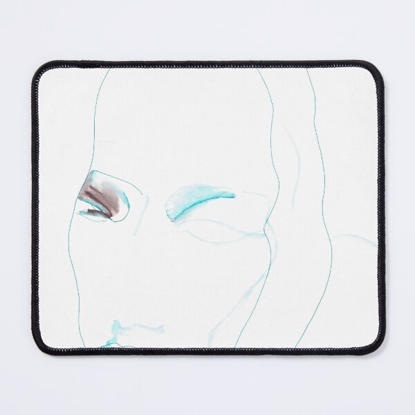 Item preview, Woman Face Portrait Watercolor Line Drawing designed and sold by essentialink.