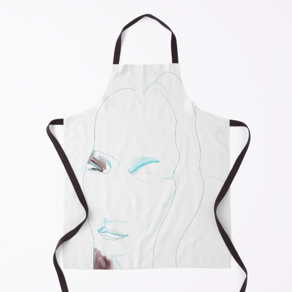 Item preview, Woman Face Portrait Watercolor Line Drawing designed and sold by essentialink.