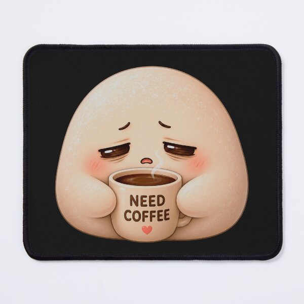 Item preview, Tired Mochi Needs Coffee designed and sold by ImagenFusionP.