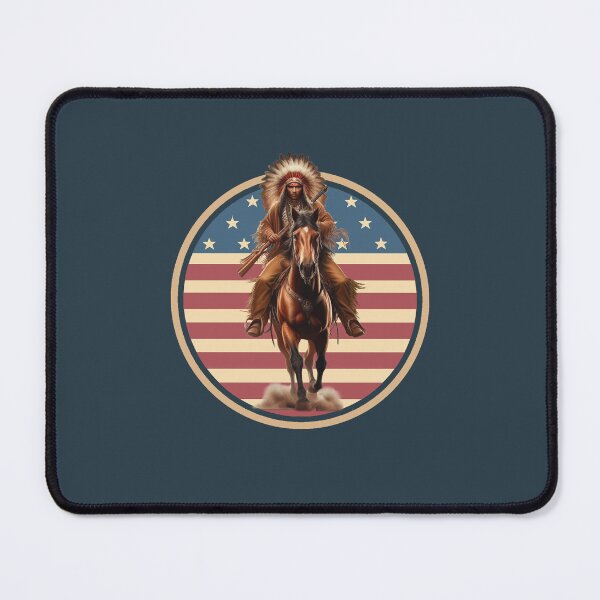 Item preview, VINTAGE INDIAN BRAVE, HORSE, WESTERN ART, NATIVE AMERICAN designed and sold by classic car craze.