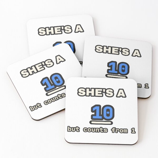 Item preview, She's A 10 But Counts From 1 Funny Programmer designed and sold by LGTM Supply.