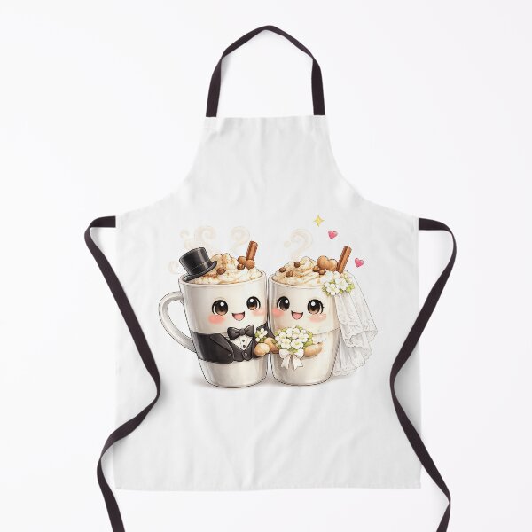 Item preview, Cute cappuccino Bride and Groom Wedding Matching designed and sold by QuiteOrbit.