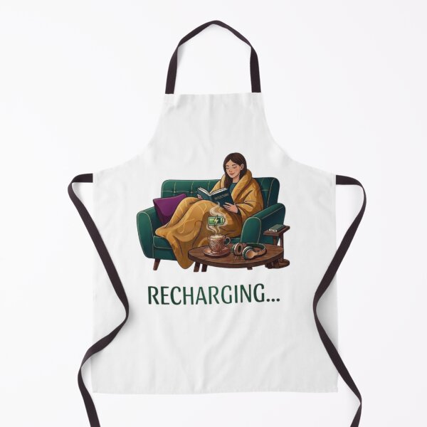 Item preview, Recharging Introvert Girl Reading Book on Sofa designed and sold by Northern Glow Art.