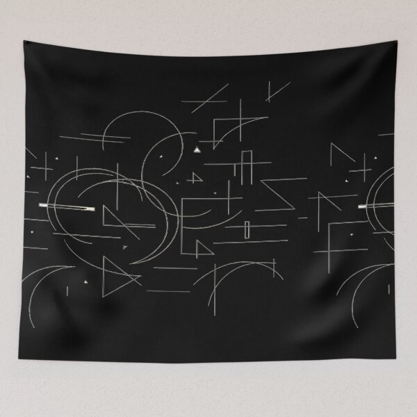 Item preview, Fractured Silence | Luxury Geometric Minimalist Wall Art designed and sold by rigelcreation.