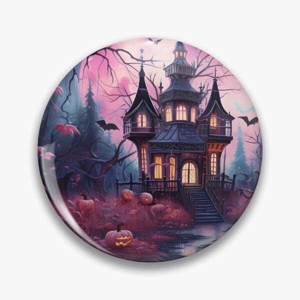 Item preview, Halloween Spooky Dark Castle designed and sold by The Retromotel.
