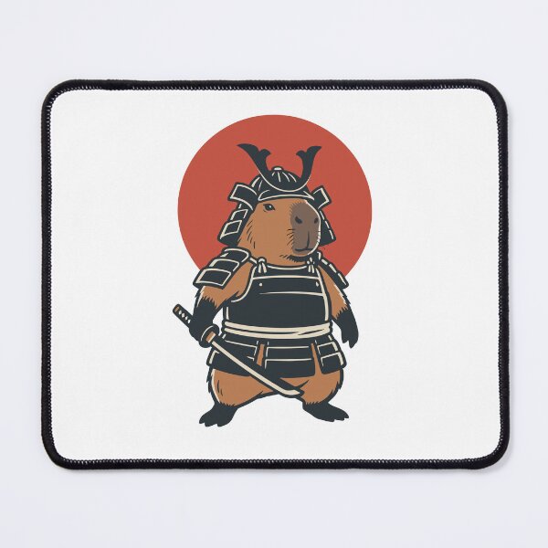 Item preview, Capybara Samurai Kawaii designed and sold by EverkindInk.