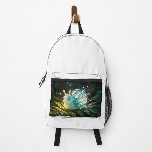 Item preview, Firefly Guardian - Cute Emerald Snail with Magical Galaxy Shell designed and sold by ABYSSLAB.