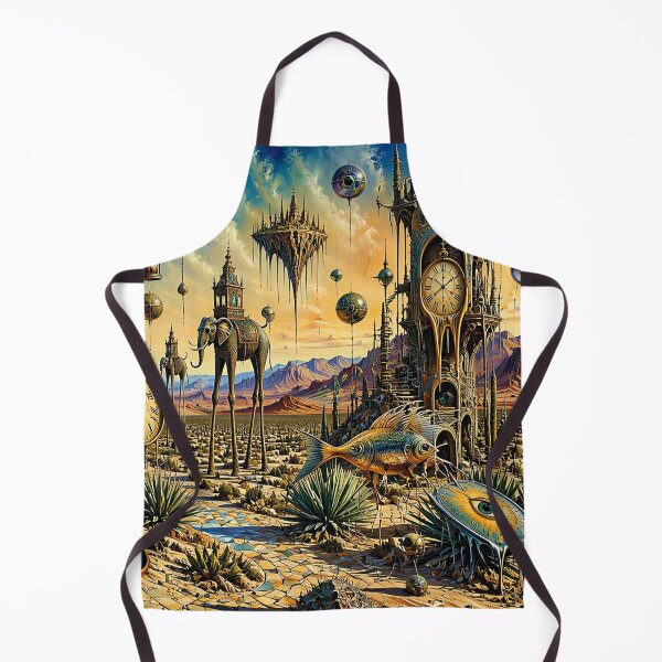 Item preview, Surreal Desert Landscape Melting Clocks Dali Inspired Wall Art designed and sold by Beyond The Canvas.