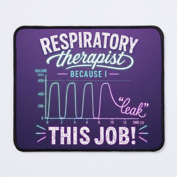 Item preview, Respiratory Therapist Because I "Leak" This Job! Funny Ventilator Pun designed and sold by CollectionsJEm.