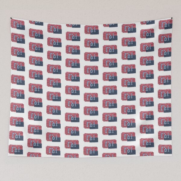 Item preview, "FDT" Upside-down American Flag - protest flag designed and sold by art by hannah lang.