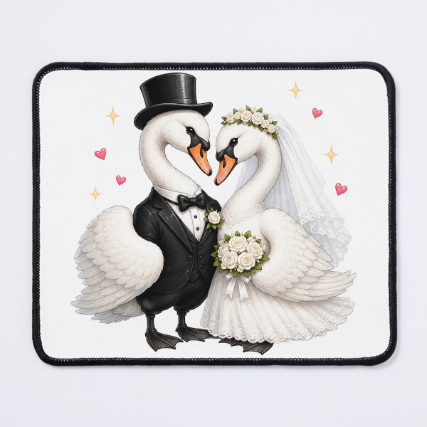 Item preview, Funny swan Wedding Matching designed and sold by QuiteOrbit.