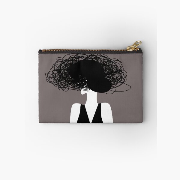 Item preview, woman with face covered by a tangled mass of thoughts designed and sold by matintheworld ( delcarmat ).