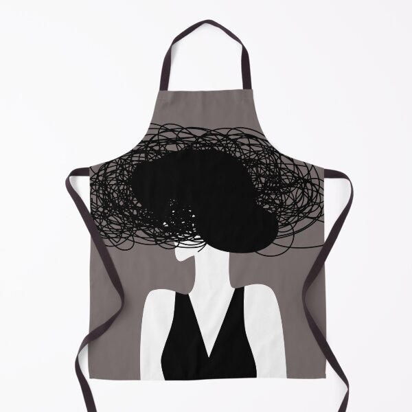 Item preview, woman with face covered by a tangled mass of thoughts designed and sold by matintheworld ( delcarmat ).