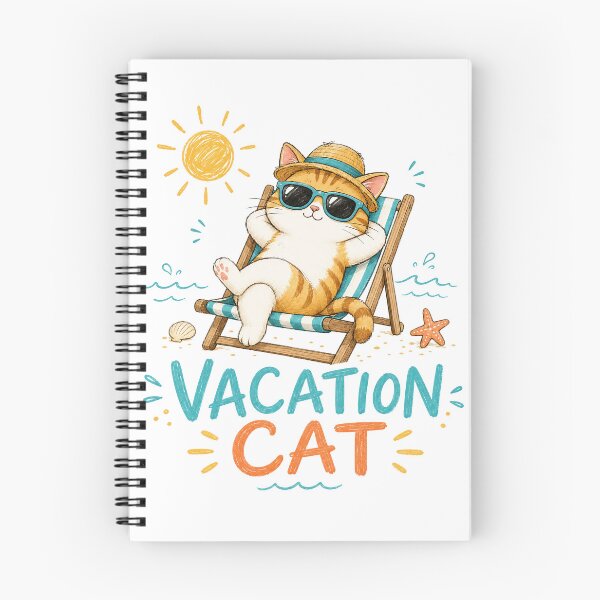 Item preview, Vacation Cat – Cute Summer Beach Kitty in Sunglasses 2026 designed and sold by lematworks.