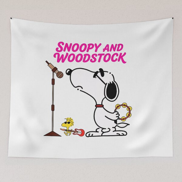 Item preview, Snoopy Woodstock Rock Band Tambourinee Guitar designed and sold by WilliamFerris.