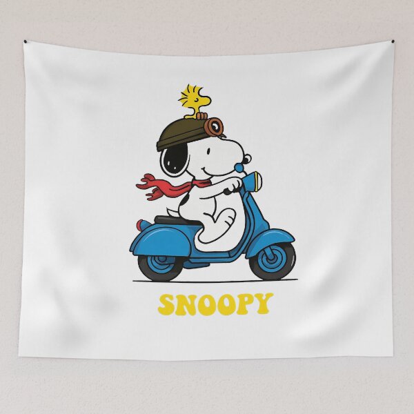 Item preview, Snoopy Riding Scooter Aviator with Woodstock designed and sold by catlolistore.