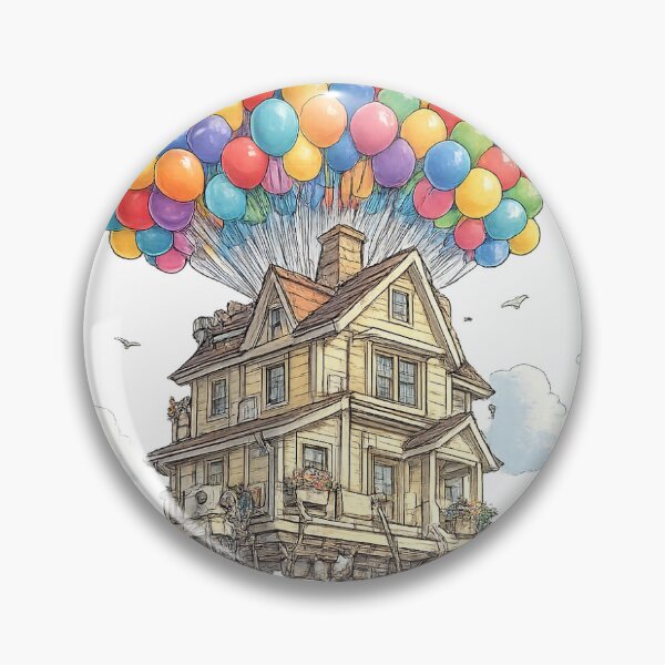 Item preview, Whimsical Floating Balloon House Fantasy T-Shirt | Dreamy Adventure Art Design designed and sold by #kingMAMECRAFT.