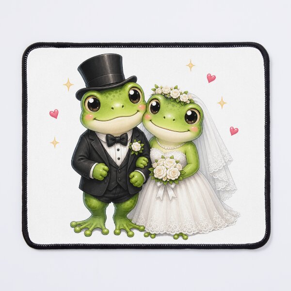 Item preview, green frog Bride Groom Bachelorette Party Wedding designed and sold by QuiteOrbit.